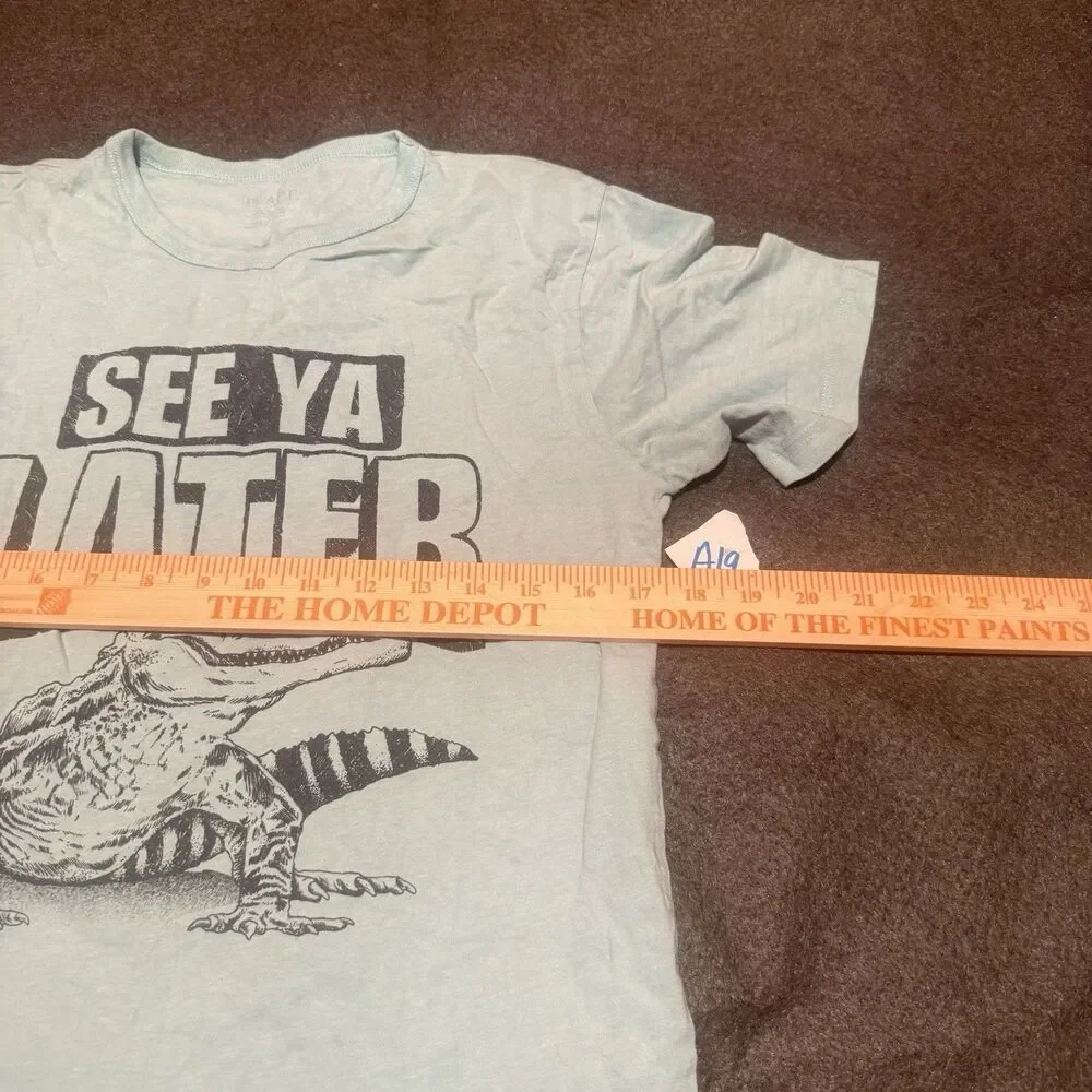 The Childrens Place Boys TShirt XXXL 16 Triple Extra Large Green Alligator